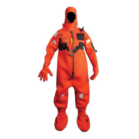 Mustang Neoprene Cold Water Immersion Suit w/Harness - Red - Adult Universal [MIS230HR-4-0-209] - Twin Screws Marine Service