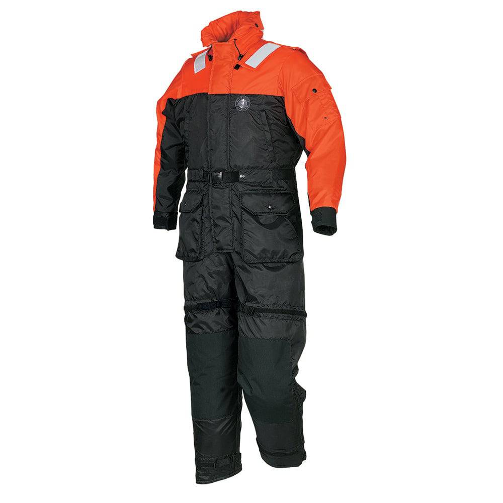 Mustang Deluxe Anti-Exposure Coverall  Work Suit - Orange/Black - Large [MS2175-33-L-206] - Twin Screws Marine Service