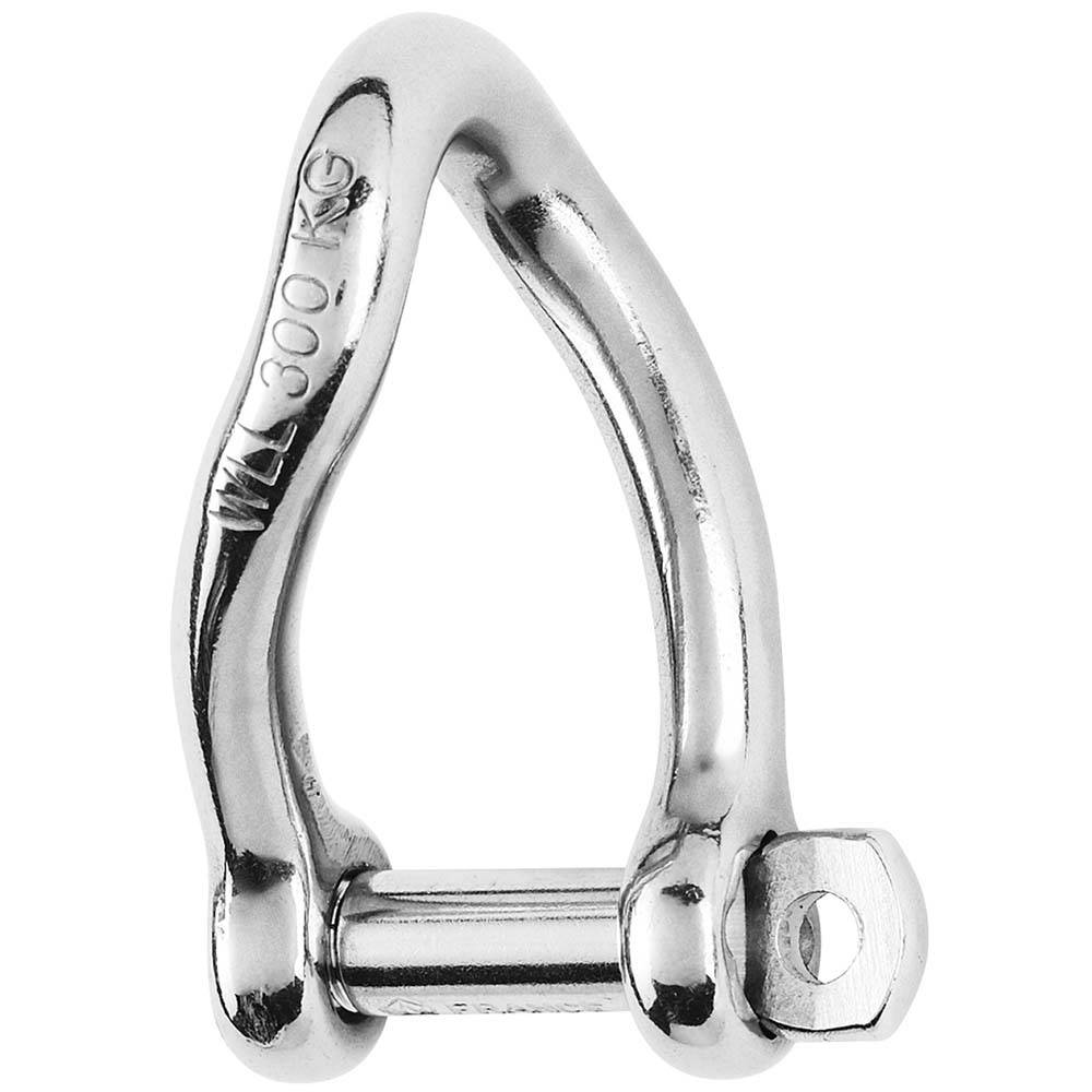 Wichard Self-Locking Twisted Shackle - Diameter 5mm - 3/16" [01222] - Twin Screws Marine Service