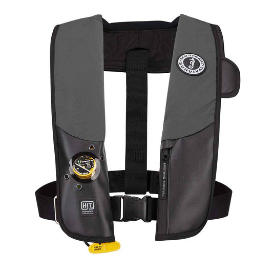 Mustang HIT Hydrostatic Inflatable PFD - Grey/Black - Automatic/Manual [MD318302-262-0-202] - Twin Screws Marine Service