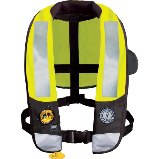 Mustang HIT High Visibility Inflatable PFD - Fluorescent Yellow/Green - Automatic/Manual [MD3183T3-239-0-202] - Twin Screws Marine Service