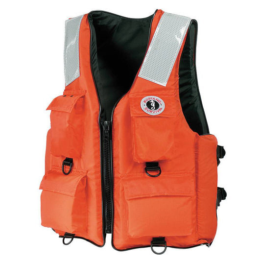Mustang 4-Pocket Flotation Vest - Orange - Small [MV3128T2-2-S-216] - Twin Screws Marine Service
