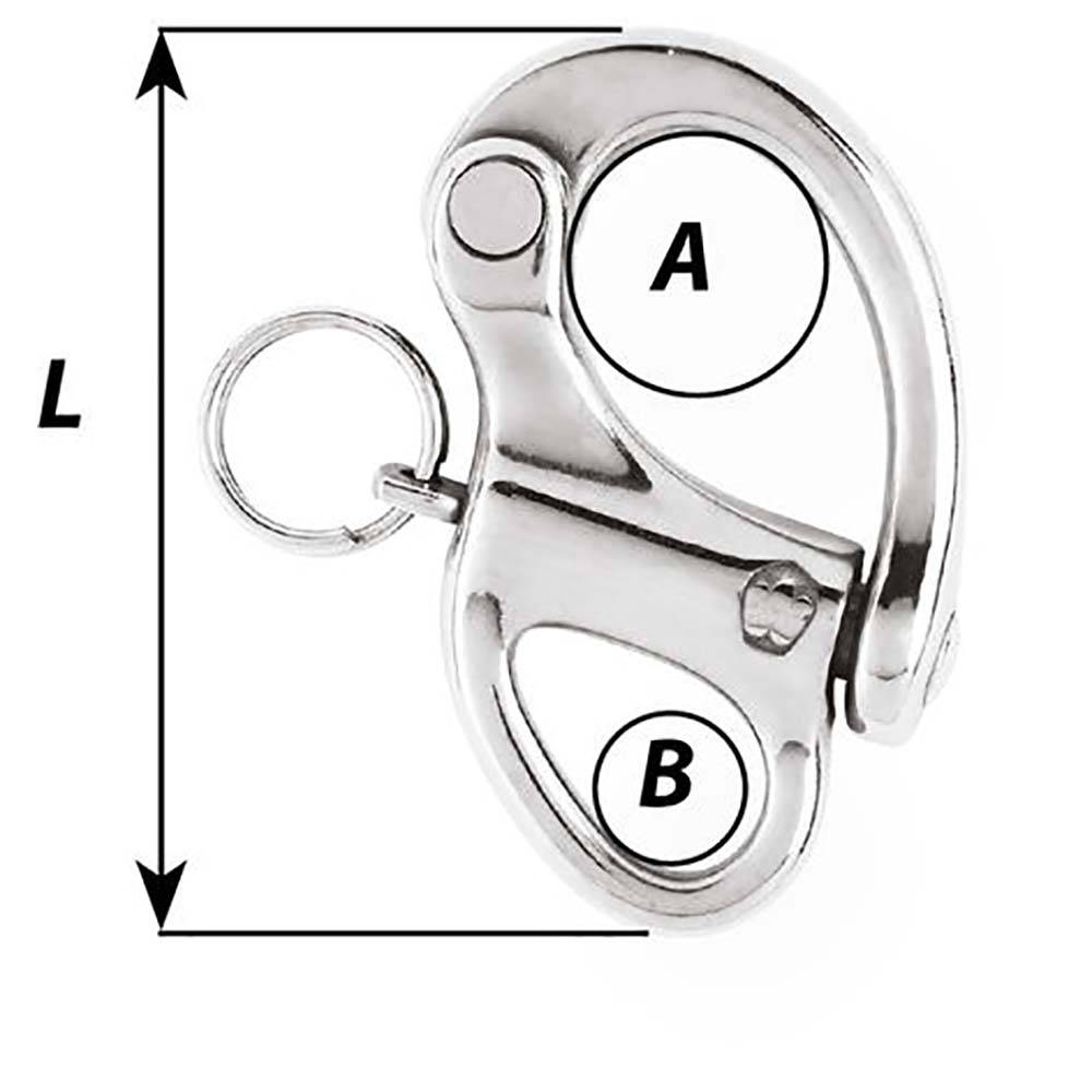 Wichard 2" Snap Shackle w/Fixed Eye - 50mm [02471] - Twin Screws Marine Service