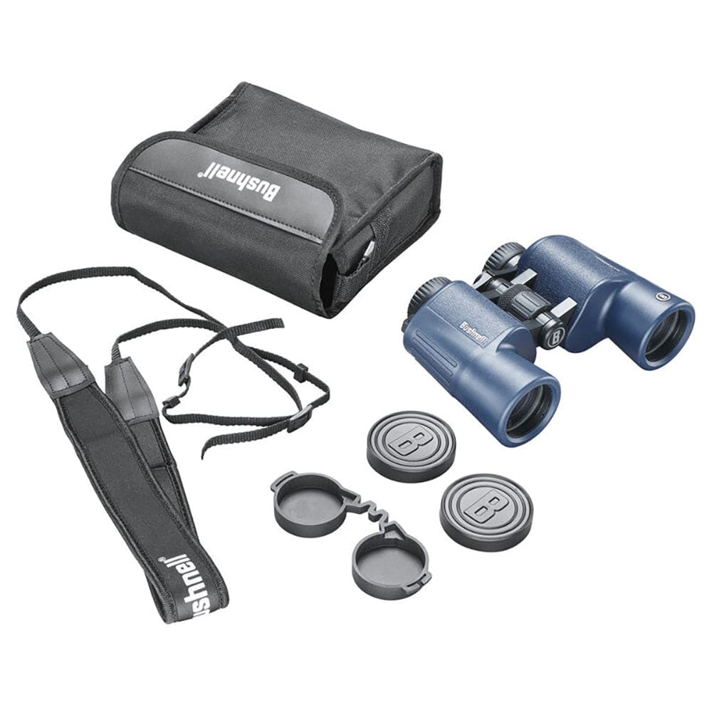 Bushnell 12x42mm H2O Binocular - Dark Blue Porro WP/FP Twist Up Eyecups [134212R] - Twin Screws Marine Service