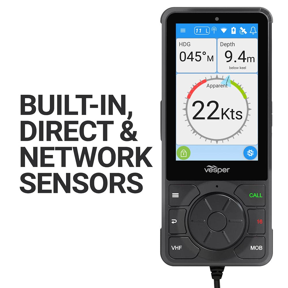 Vesper Cortex H1 Tethered Handset w/Non-Powered Cradle [010-02816-00] - Twin Screws Marine Service