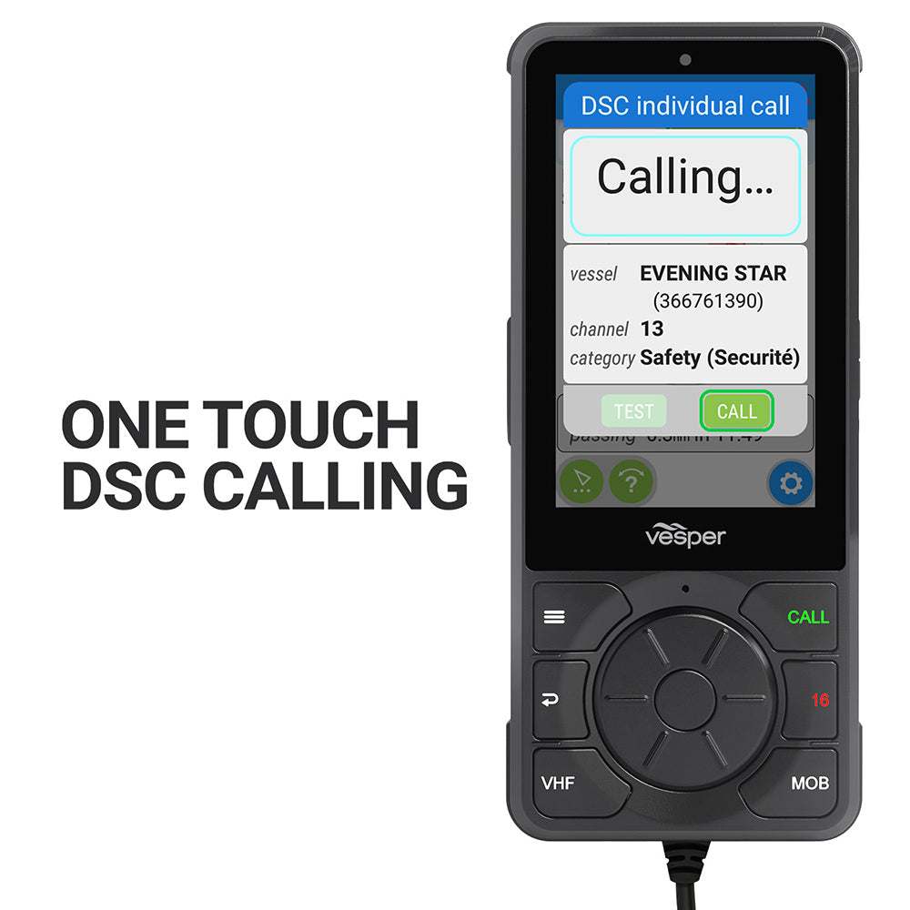 Vesper Cortex H1 Tethered Handset w/Non-Powered Cradle [010-02816-00] - Twin Screws Marine Service