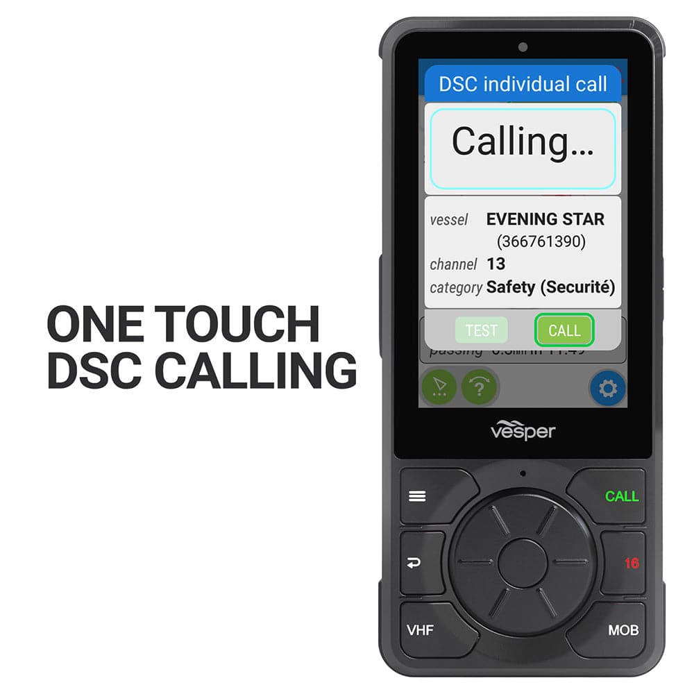 Vesper Cortex H1P Portable/Wireless/Rechargeable Handset w/Charging Cradle [010-02816-10] - Twin Screws Marine Service