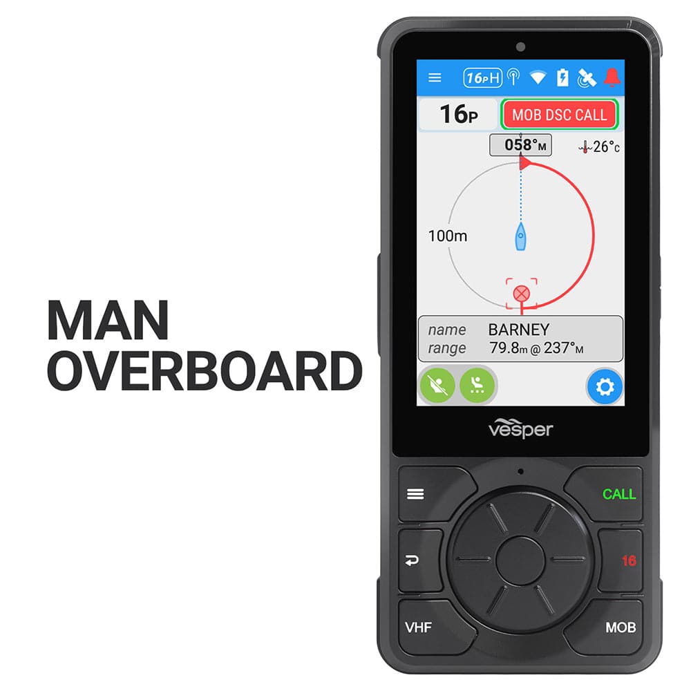Vesper Cortex H1P Portable/Wireless/Rechargeable Handset w/Charging Cradle [010-02816-10] - Twin Screws Marine Service