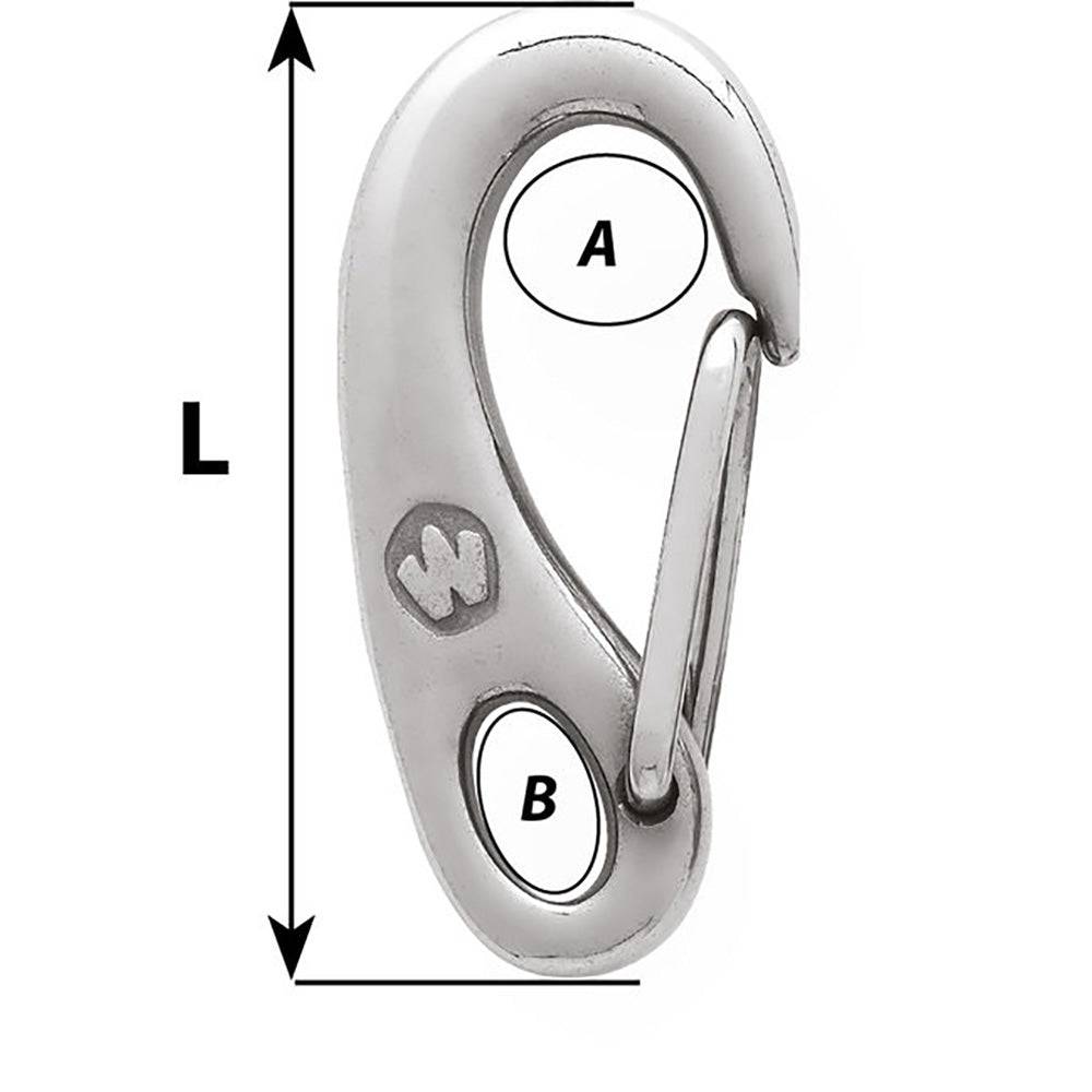 Wichard Safety Snap Hook - 75mm [02481] - Twin Screws Marine Service