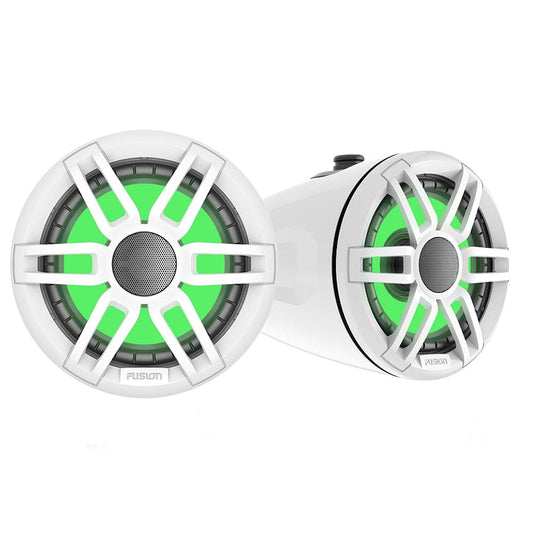 Fusion XS Series - 6.5" Marine Wake Tower Speakers w/RGB - White [010-02583-00] - Twin Screws Marine Service