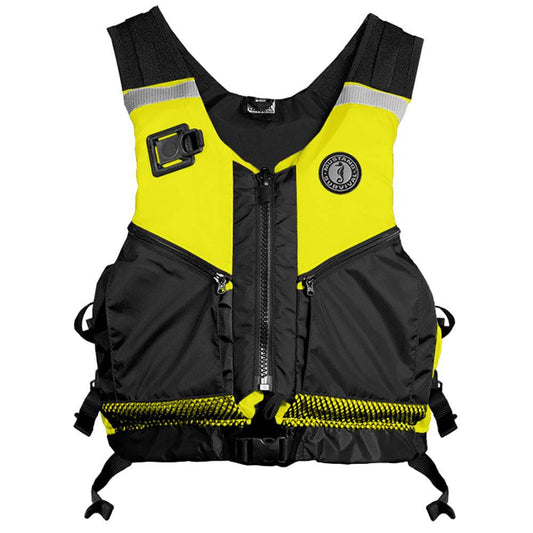 Mustang Operations Support Water Rescue Vest - Fluorescent Yellow/Green/Black - Medium/Large [MRV050WR-251-M/L-216] - Twin Screws Marine Service