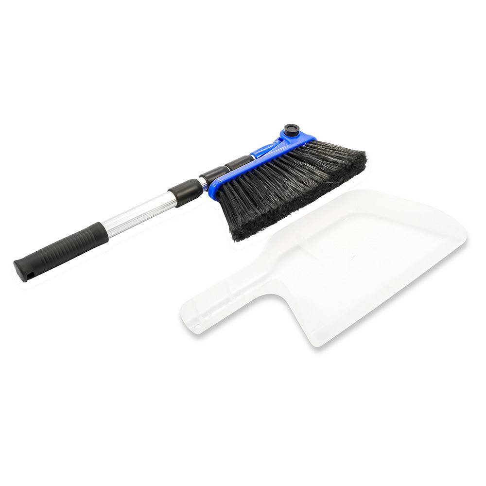 Camco RV Broom  Dustpan - Bilingual [43623] - Twin Screws Marine Service