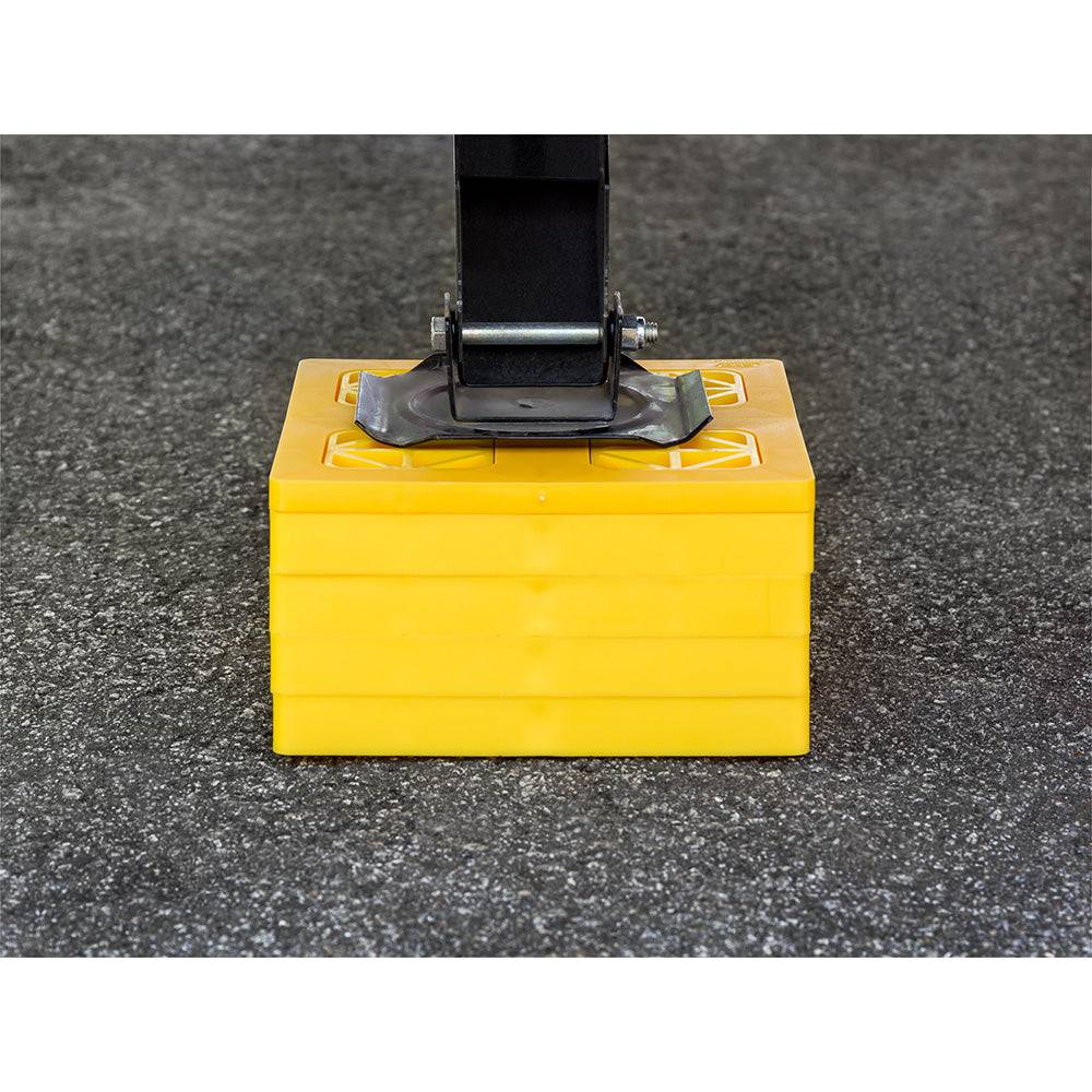 Camco FasTen Leveling Blocks w/T-Handle - 2x2 - Yellow *10-Pack [44512] - Twin Screws Marine Service