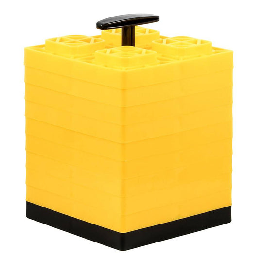 Camco FasTen Leveling Blocks w/T-Handle - 2x2 - Yellow *10-Pack [44512] - Twin Screws Marine Service