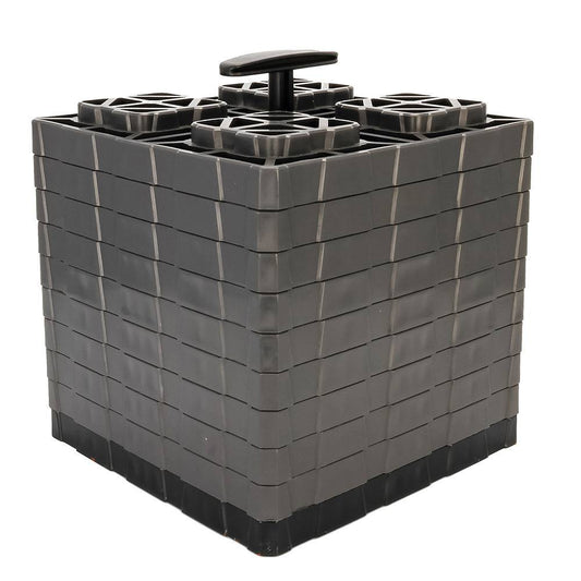 Camco FasTen Leveling Blocks XL w/T-Handle - 2x2 - Grey *10-Pack [44527] - Twin Screws Marine Service