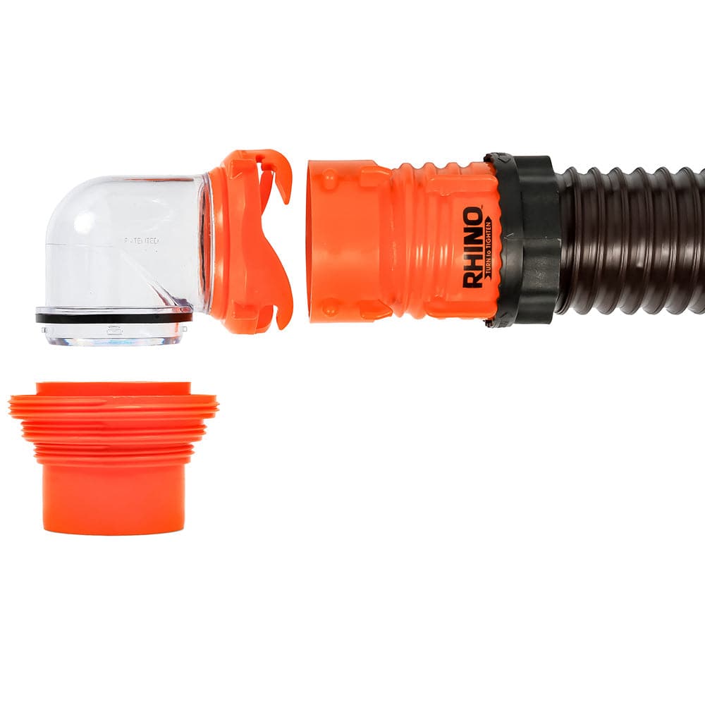 Camco RhinoFLEX 20 Sewer Hose Kit w/4 In 1 Elbow Caps [39741] - Twin Screws Marine Service