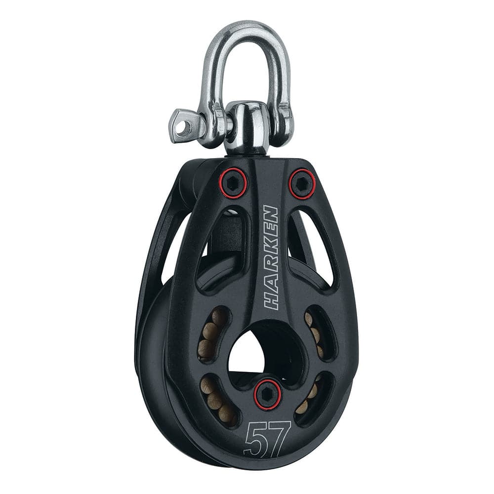 Harken 57mm Aluminum Low Load Black Magic Block w/Swivel [3226] - Twin Screws Marine Service