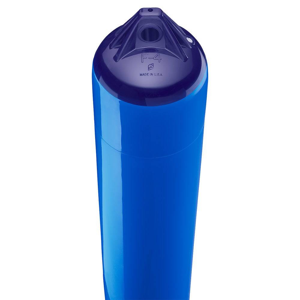 Polyform F-4 Twin Eye Fender 8.5" x 40.5" - Blue [F-4-BLUE] - Twin Screws Marine Service