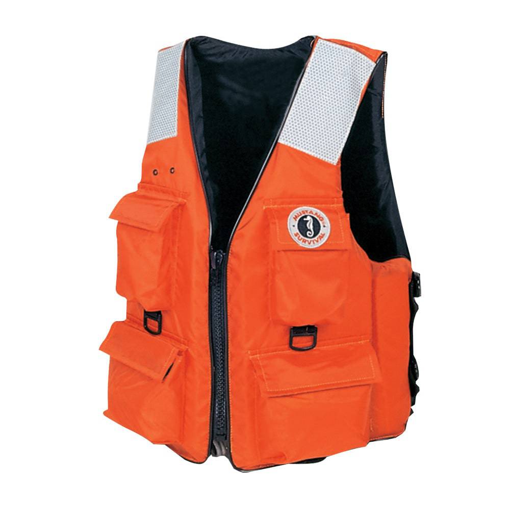 Mustang 4-Pocket Flotation Vest - Orange - XL [MV3128T2-2-XL-216] - Twin Screws Marine Service