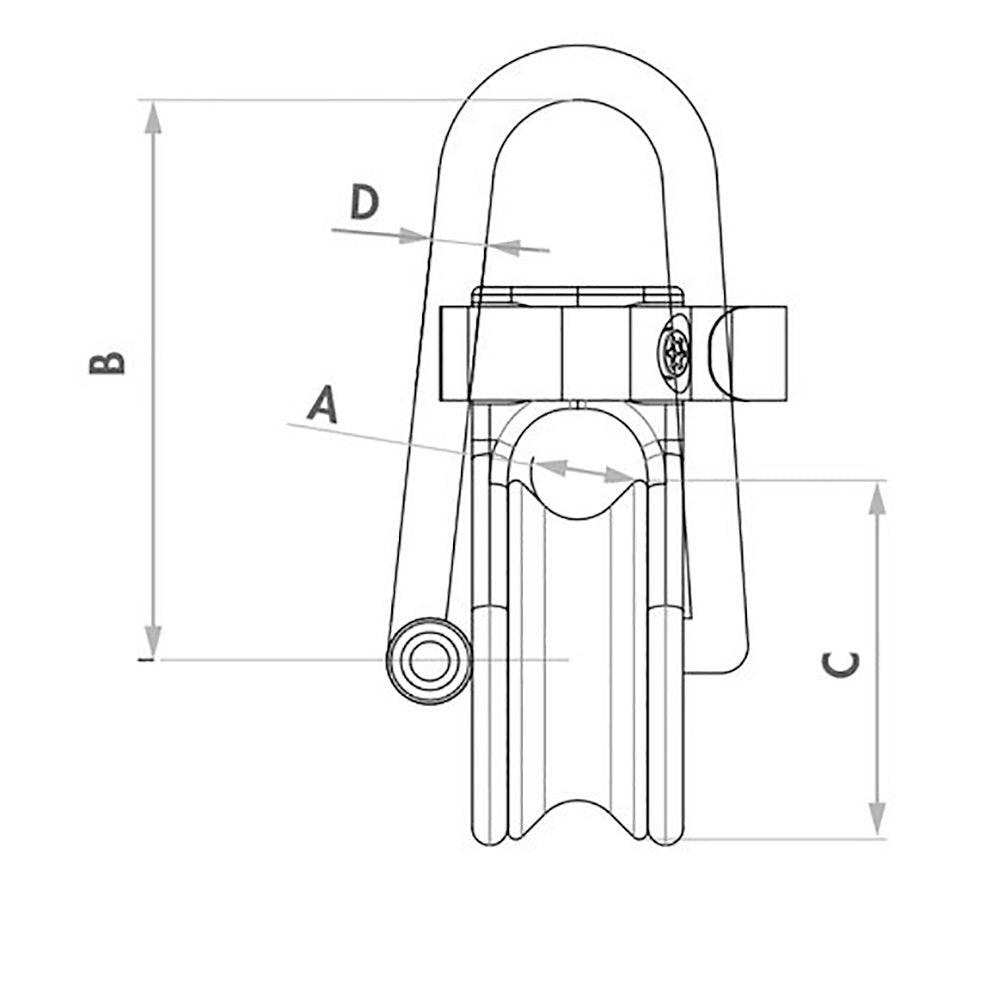 Wichard Soft Snatch Block - 12mm Rope Size [36020] - Twin Screws Marine Service