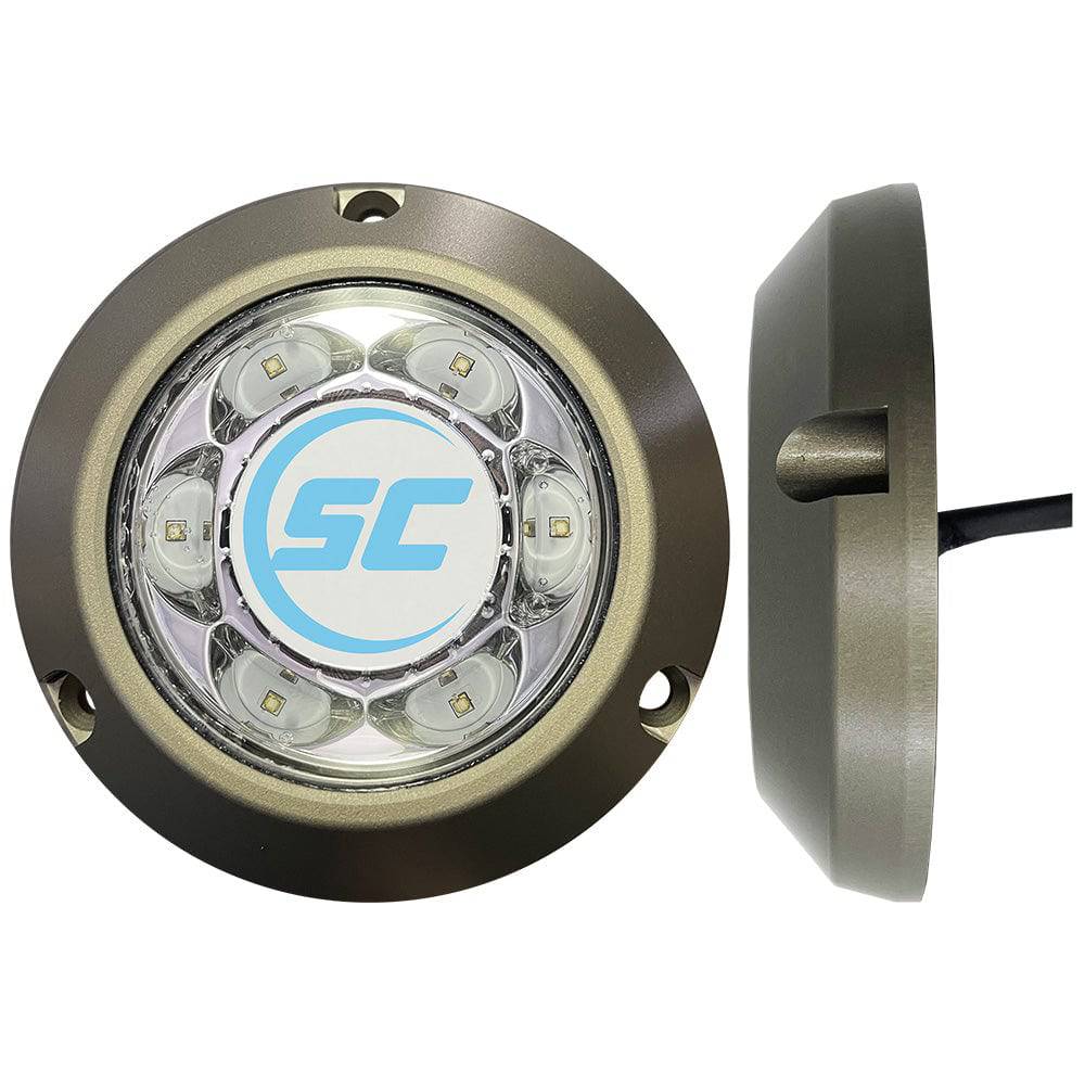 Shadow-Caster SC3 Series Underwater Light - Great White [SC3-GW-ALSM] - Twin Screws Marine Service