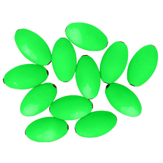 Tigress Oval Kite Floats - Green *12-Pack [88961-2] - Twin Screws Marine Service