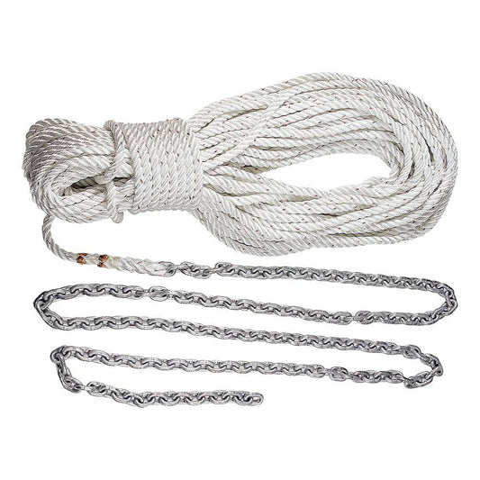 Lewmar Anchor Rode 215'-15' of 1/4" Chain  200' of 1/2" Rope w/Shackle [69000334] - Twin Screws Marine Service