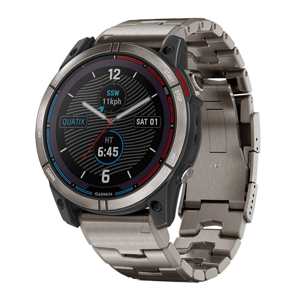 Garmin quatix 7 - Solar Edition Marine GPS Smartwatch w/Solar Charging [010-02541-60] - Twin Screws Marine Service