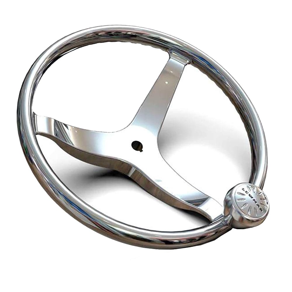 Lewmar 3 Spoke 13.5" Steering Wheel w/Power-Grip Knob [89700820] - Twin Screws Marine Service