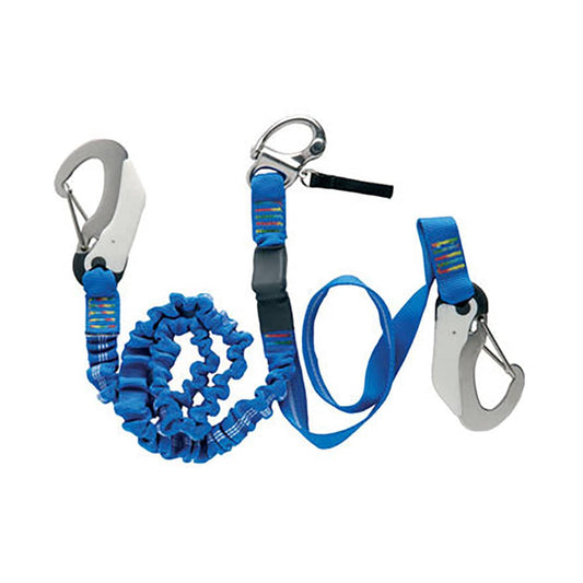 Wichard Double Releasable Elastic Tether Fixed Line w/3 Hooks [07008] - Twin Screws Marine Service