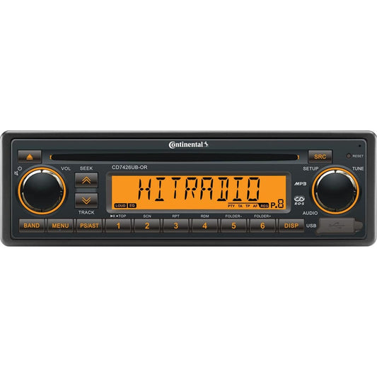 Continental Stereo w/CD/AM/FM/BT/USB - 24V [CD7426UB-OR] - Twin Screws Marine Service