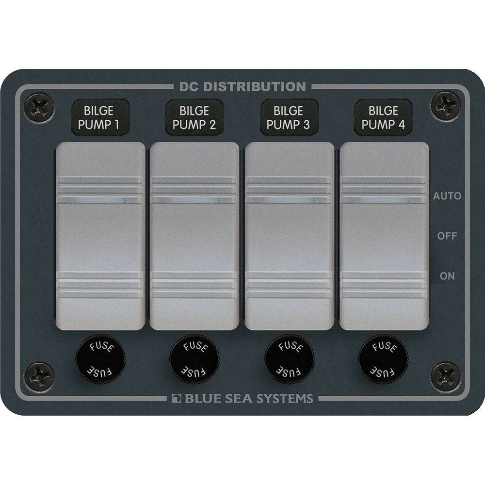 Blue Sea 8666 Contura 4 Bilge Pump Control Panel [8666] - Twin Screws Marine Service