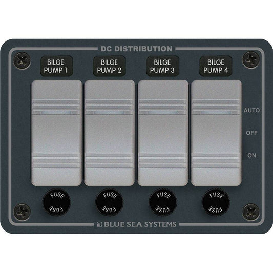 Blue Sea 8666 Contura 4 Bilge Pump Control Panel [8666] - Twin Screws Marine Service