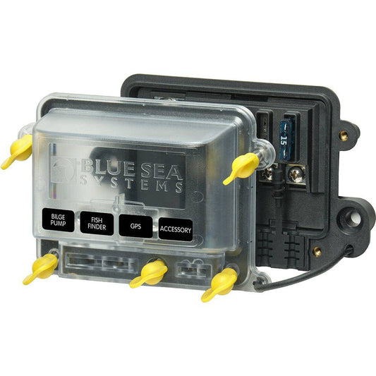 Blue Sea 5056100 - Water Resistant ST-Blade Fuse Block w/Cover [5056100] - Twin Screws Marine Service