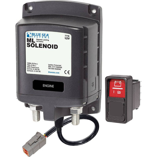 Blue Sea 7718100 - ML-Series Solenoid Switch - Deutsch Connector - 12V [7718100] - Twin Screws Marine Service