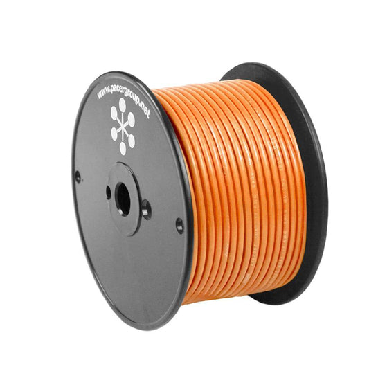 Pacer Orange 18 AWG Primary Wire - 100 [WUL18OR-100] - Twin Screws Marine Service
