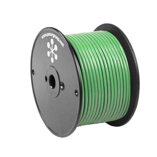 Pacer Light Green 16 AWG Primary Wire - 100 [WUL16LG-100] - Twin Screws Marine Service
