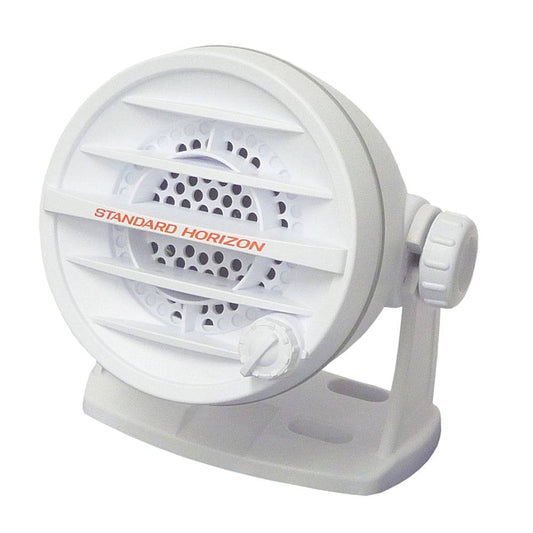 Standard Horizon 10W Amplified External Speaker - White [MLS-410PA-W] - Twin Screws Marine Service