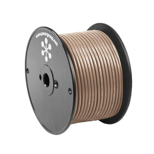 Pacer Tan 14 AWG Primary Wire - 100 [WUL14TN-100] - Twin Screws Marine Service