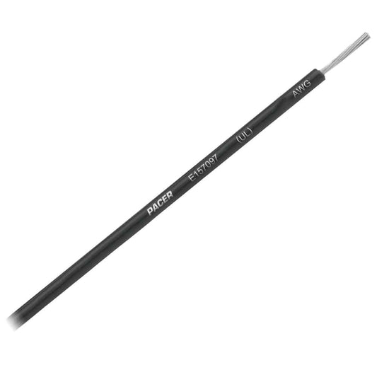 Pacer Black 12 AWG Primary Wire - 25 [WUL12BK-25] - Twin Screws Marine Service