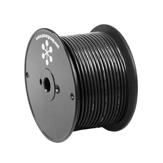 Pacer Black 10 AWG Primary Wire - 100 [WUL10BK-100] - Twin Screws Marine Service