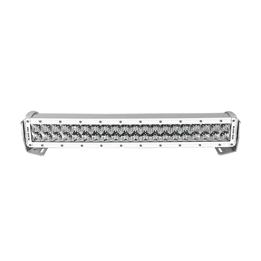 Black Oak Pro Series 3.0 Curved Double Row 20" LED Light Bar - Combo Optics - White Housing [20CCM-D5OS] - Twin Screws Marine Service