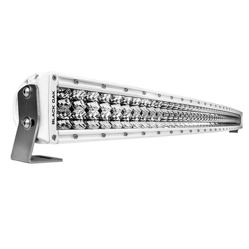 Black Oak Pro Series 3.0 Curved Double Row 50" LED Light Bar - Combo Optics - White Housing [50CCM-D5OS] - Twin Screws Marine Service