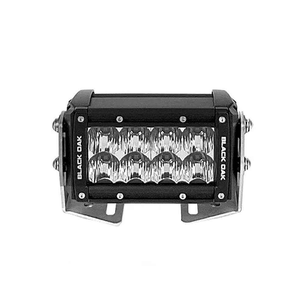 Black Oak Pro Series 3.0 Double Row 4" LED Light Bar - Spot Optics - Black Housing [4S-D5OS] - Twin Screws Marine Service