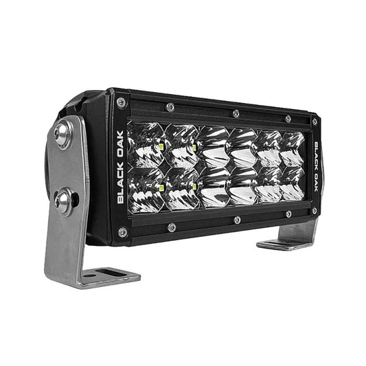 Black Oak Pro Series 3.0 Double Row 6" LED Light Bar - Combo Optics - Black Housing [6C-D5OS] - Twin Screws Marine Service