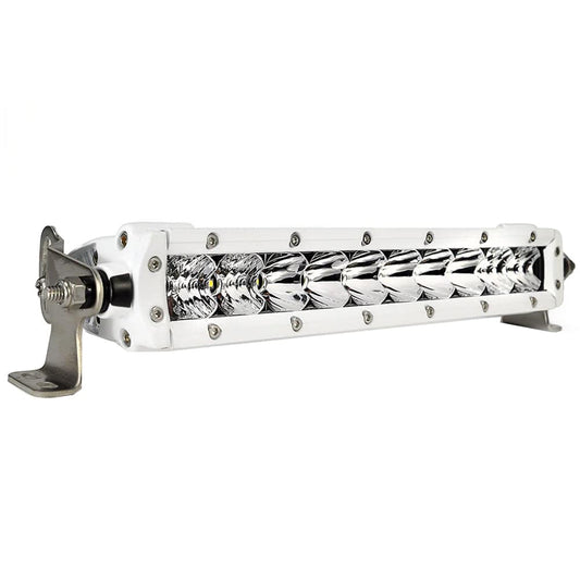 Black Oak Pro Series 3.0 Single Row 10" LED Light Bar - Combo Optics - White Housing [10CM-S5OS] - Twin Screws Marine Service