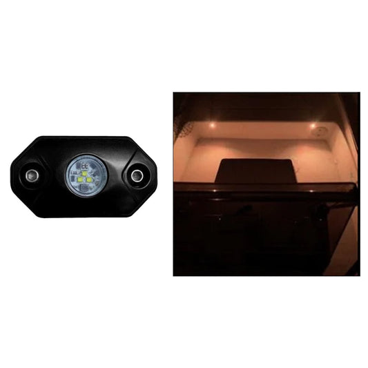 Black Oak Rock Accent Light - Amber - Black Housing [RL-A] - Twin Screws Marine Service