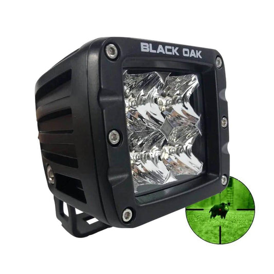 Black Oak Pro Series 3.0 2" 850nm Infrared Pod Light - Flood Optics - Black Housing [2IR-POD850] - Twin Screws Marine Service