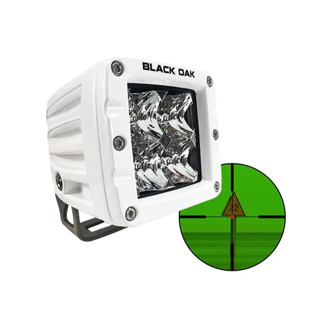 Black Oak Pro Series 3.0 2" 850nm Infrared Marine Pod Light - Flood Optics - White Housing [2MIR-POD850] - Twin Screws Marine Service