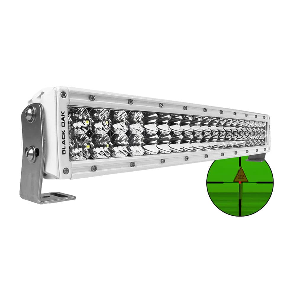 Black Oak Pro Series Double Row Combo Infrared 20" 850nm Light Bar - White [20MIR-850] - Twin Screws Marine Service